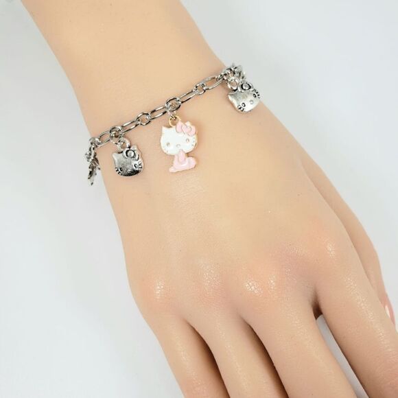 Brand New Hello Kitty Silver Bracelet - Picture 1 of 7